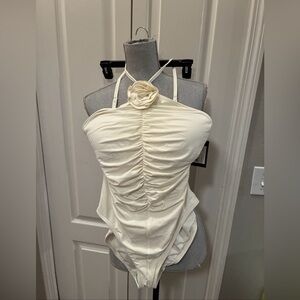 Kate spade ladies one piece high neck swim suit size XL